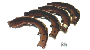 View Drum Brake Shoe. Parking Brake Shoe. Brake Shoe Repair Kit (Rear). Full-Sized Product Image 1 of 10